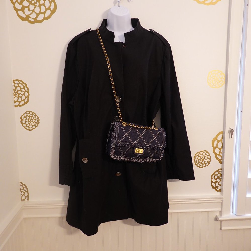 (NWT) Military Style Long Jacket 2X